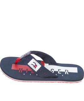 HILFIGER BADGE BEACH SANDAL DESERT SKY