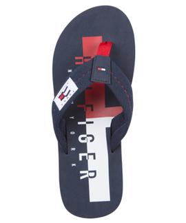 HILFIGER BADGE BEACH SANDAL DESERT SKY