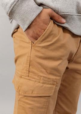 PANTALÓN BOLSO CARGO DOW PULLIN CAMEL