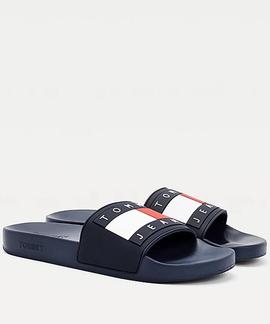 TOMMY JEANS FLAG POOL SLIDE TWILIGHT NAVY