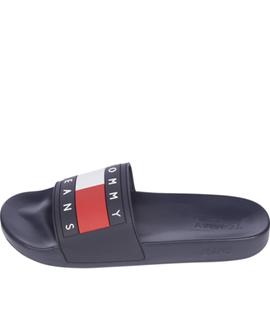 TOMMY JEANS FLAG POOL SLIDE TWILIGHT NAVY