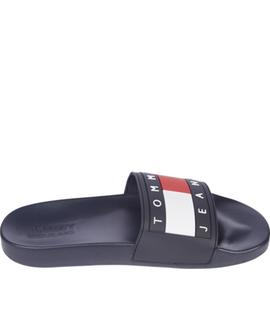 TOMMY JEANS FLAG POOL SLIDE TWILIGHT NAVY