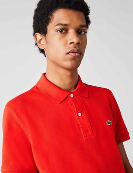 POLO LACOSTE SLIM FIT F8M ROJO