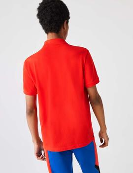 POLO LACOSTE SLIM FIT F8M ROJO