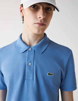 POLO LACOSTE SLIM FIT 776 AZUL