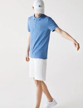 POLO LACOSTE SLIM FIT 776 AZUL