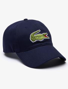 GORRA LACOSTE COCODRILO OVERSIZED AZUL MARINO