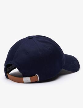 GORRA LACOSTE COCODRILO OVERSIZED AZUL MARINO