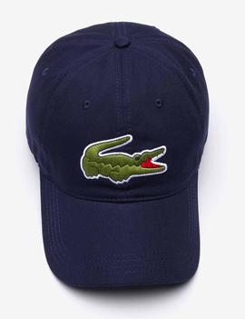 GORRA LACOSTE COCODRILO OVERSIZED AZUL MARINO