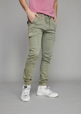 PANTALÓN BOLSO CARGO DOW PULLIN VERDE KAKI