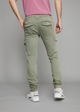 PANTALÓN BOLSO CARGO DOW PULLIN VERDE KAKI