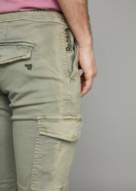 PANTALÓN BOLSO CARGO DOW PULLIN VERDE KAKI