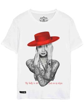 CAMISETA UNISEX AUDREY HEPBURN BLANCA