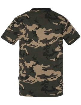 CAMISETA MANGA CORTA SCHOTT TS LOGO CAMO KAKI