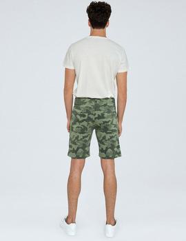 OWEN SHORT CAMO 682 FOREST GREEN GYMDIGO DENIM