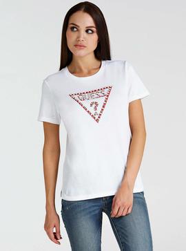 SS CN STONE-BEAD TEE WHITE