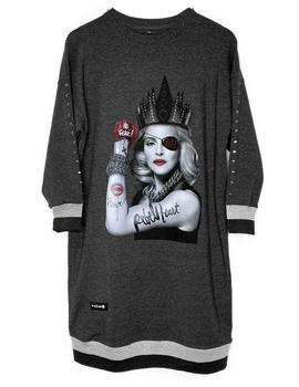 VESTIDO MADONNA REBELHEARTH GRIS ANTRACITA