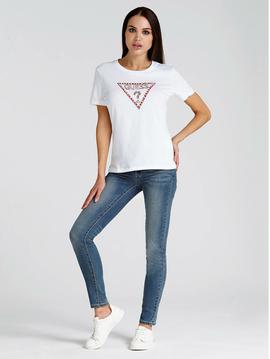 SS CN STONE-BEAD TEE WHITE