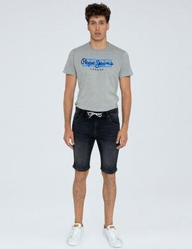 BERMUDA JAGGER SHORT SLIM FIT GYMDIGO NEGRO DEGRADÉ