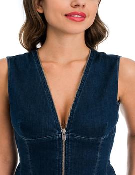 VESTIDO DIVA SOFT TOUCH EN DENIM AZUL