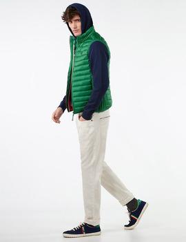 CHALECO PLUMAS VERDE