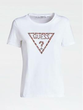 SS CN STONE-BEAD TEE WHITE