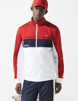 SUDADADERA LACOSTE SPORT DE PIQUE COLORBLOCK