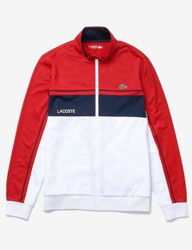 SUDADADERA LACOSTE SPORT DE PIQUE COLORBLOCK