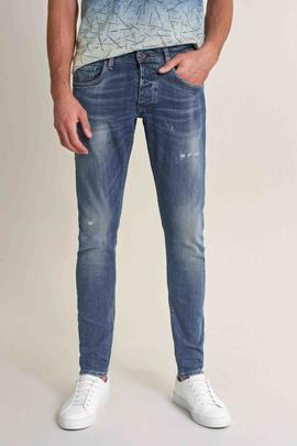 CLASH SKINNY FIT EN DENIM AZUL CON ROTOS