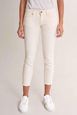 WONDER CAPRI PUSH UP SKINNY FIT EN DENIM BEIGE CON JACQUARD