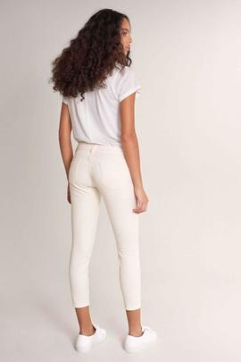 WONDER CAPRI PUSH UP SKINNY FIT EN DENIM BEIGE CON JACQUARD