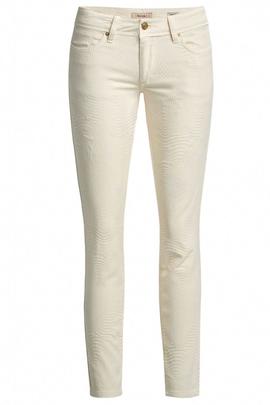 WONDER CAPRI PUSH UP SKINNY FIT EN DENIM BEIGE CON JACQUARD