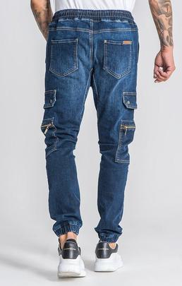 PANTALÓN CARGO REGULAR CORE AZUL OSCURO