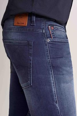 CLASH SKINNY FIT EN DENIM AZUL OSCURO