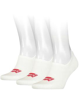 PIMKIES LEVIS FOOTIE HIGH RISE BATWIN LOGO 3P WHITE