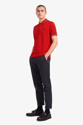 POLO TWIN TIPPED M3600 C73 RACING RED / ECRU / NAVY