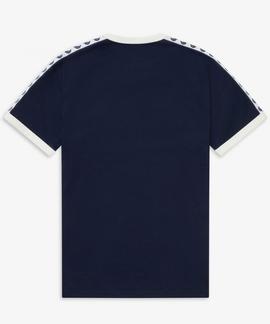 CAMISETA TAPED RINGER AZUL MARINO