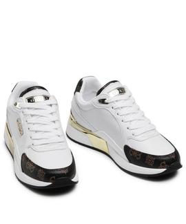 MOXEA ACTIVE LADY LEATHER LIKE WHITE / BROWN