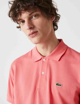 Implacable manguera enero POLO LACOSTE SLIM FIT F9C SALMÓN