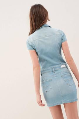 VESTIDO WONDER PUSH UP EN DENIM CLARO