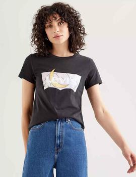 CAMISETA LEVI’S® THE PERFECT TEE BATWING DREAMY FILL CAVIAR