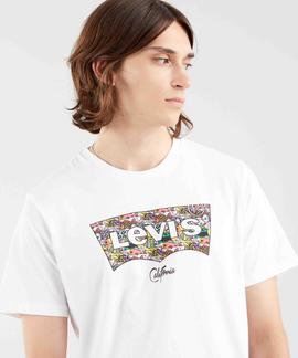 CAMISETA LEVI'S® HOUSEMARK GRAPHIC TEE FISH FILL WHITE