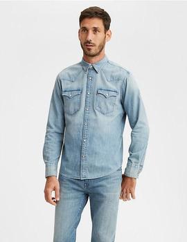 CAMISA VAQUERA LEVI'S® BARSTOW WESTERN RED CAST STONE AZUL