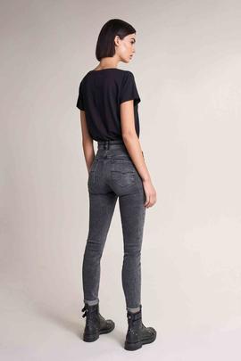 SECRET GLAMOUR SKINNY FIT HIGH RISE EN DENIM GRIS