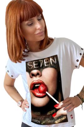 CAMISETA DE MUJER SEVEN GULA BLANCA