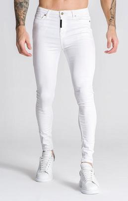 PANTALÓN VAQUERO ELÁSTICO CORE BLANCO