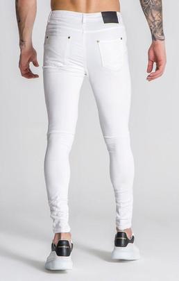 PANTALÓN VAQUERO ELÁSTICO CORE BLANCO