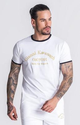 CAMISETA GIANNI KAVANAGH COUTURE CORE BLANCA