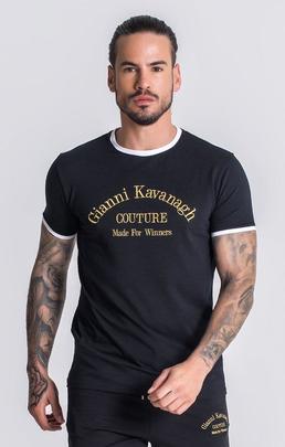 CAMISETA GIANNI KAVANAGH COUTURE CORE NEGRA