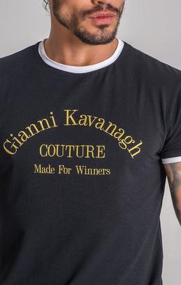 CAMISETA GIANNI KAVANAGH COUTURE CORE NEGRA